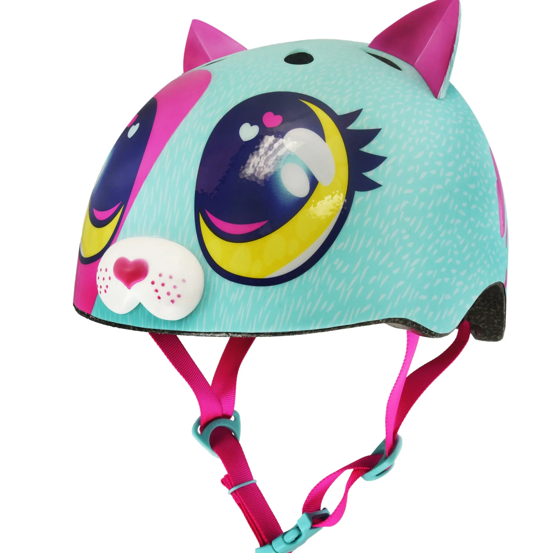 Kids Bell Helmets I Heart Kitty